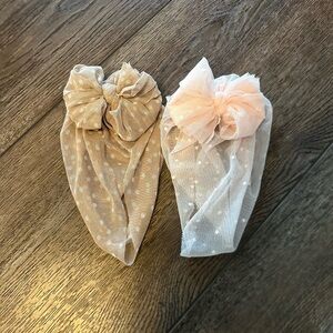 Two xs Bunny Knots headwraps